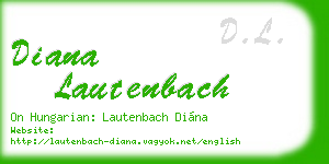 diana lautenbach business card